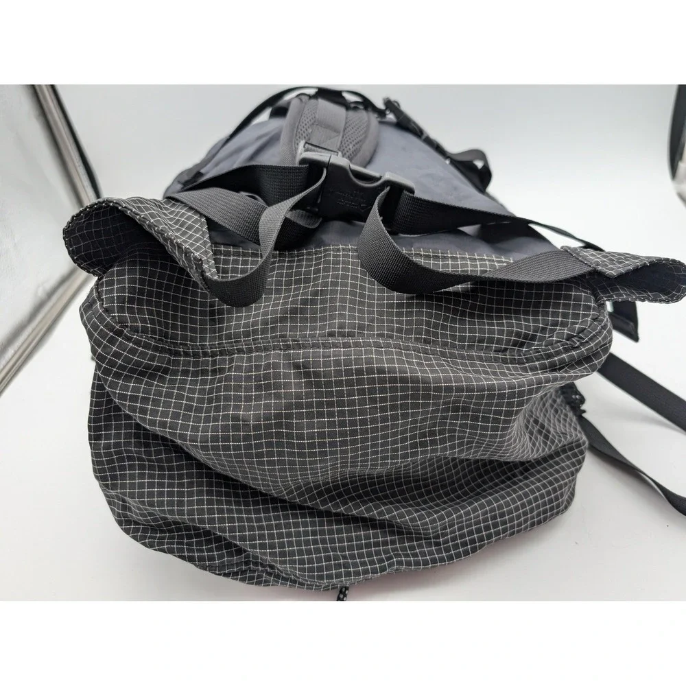 Eddie Bauer Technical Mesh Grid Backpack Charcoal Grey Black